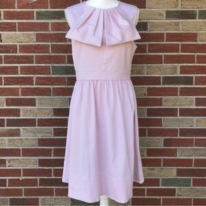 Ted Baker London Mariso Bow Front Cotton Fit & Flare Pink White Striped Dress 👗